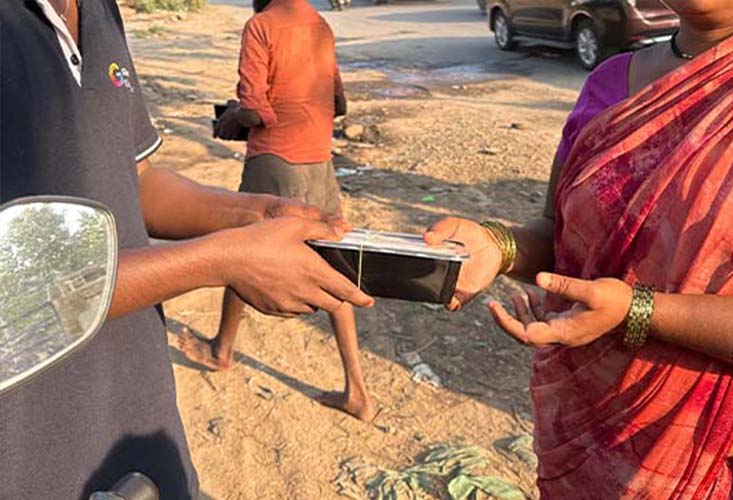 Glint Creatives team engaging in GSR social impact activities to support the community in Chennai