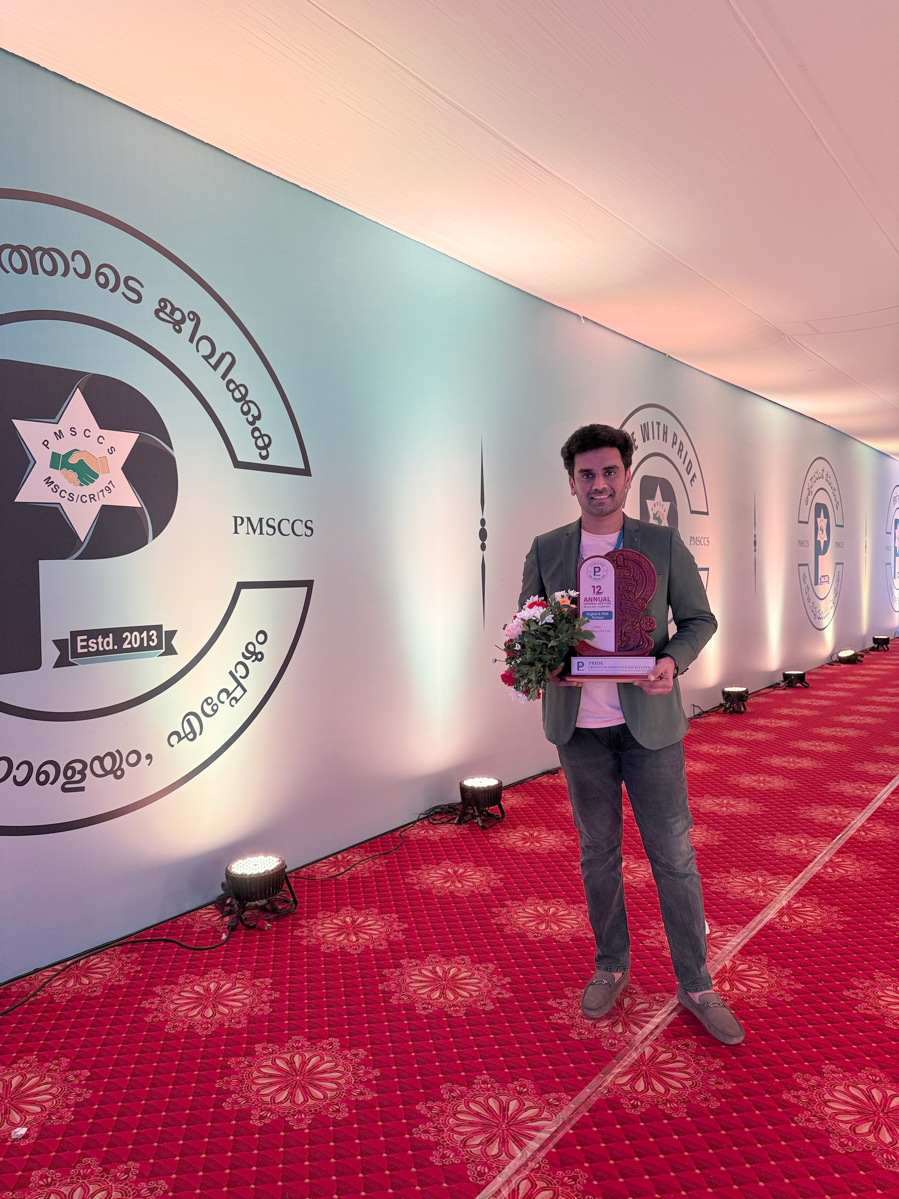 Best Digital and Web Services Award from Pride Credit Co-Operative Society 12th AGM Kerala 2025