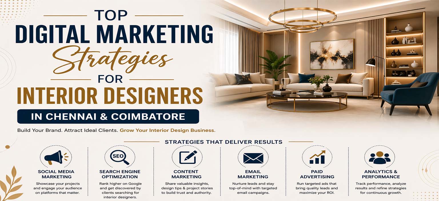 Digital Marketing Strategies for Interior Designers in Chennai