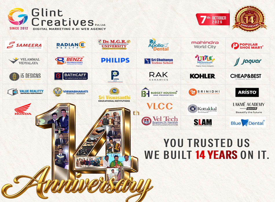 Glint Creatives Celebrates 14 Years of Digital Excellence